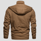 Men's Hooded Winter Jacket with Thick Plush Lining