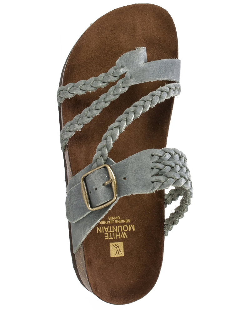 Women's braided open toe sandals featuring an ergonomic molded insole for comfort and style. 2