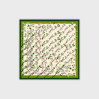 Women's square silk scarf featuring a luxurious design, ideal for versatile styling and elegant occasions, showcasing vibrant colors and a smooth texture. 2