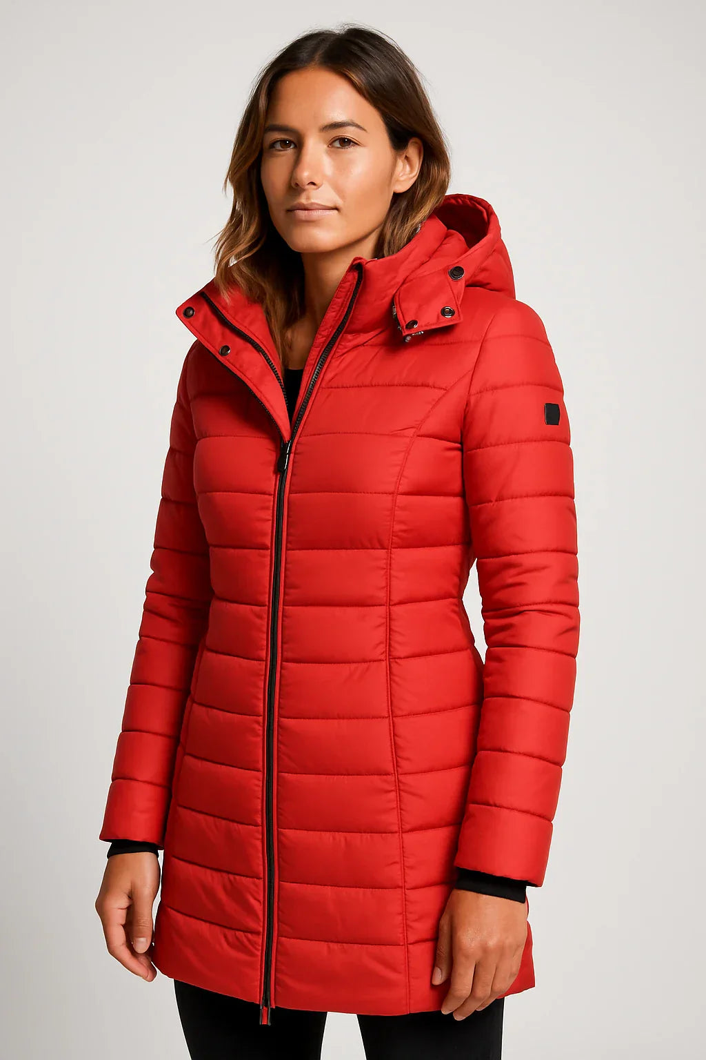 Women's Mid-Length Quilted Puffer Coat