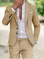 Men's Relaxed Fit Suit Jacket Trouser Set