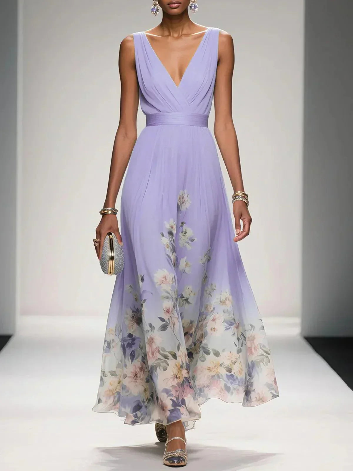 Wedding Guest Floral Mini Dress