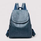 Women's Anti-Theft Leather Backpack
