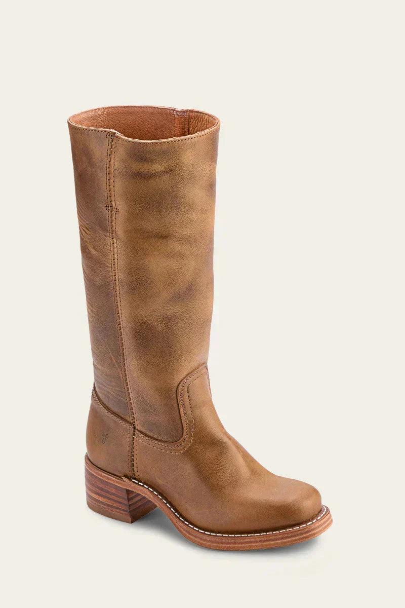 Leather Knee-High Boots