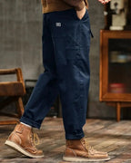 Wide Leg Cargo Trousers with Pocket Panels