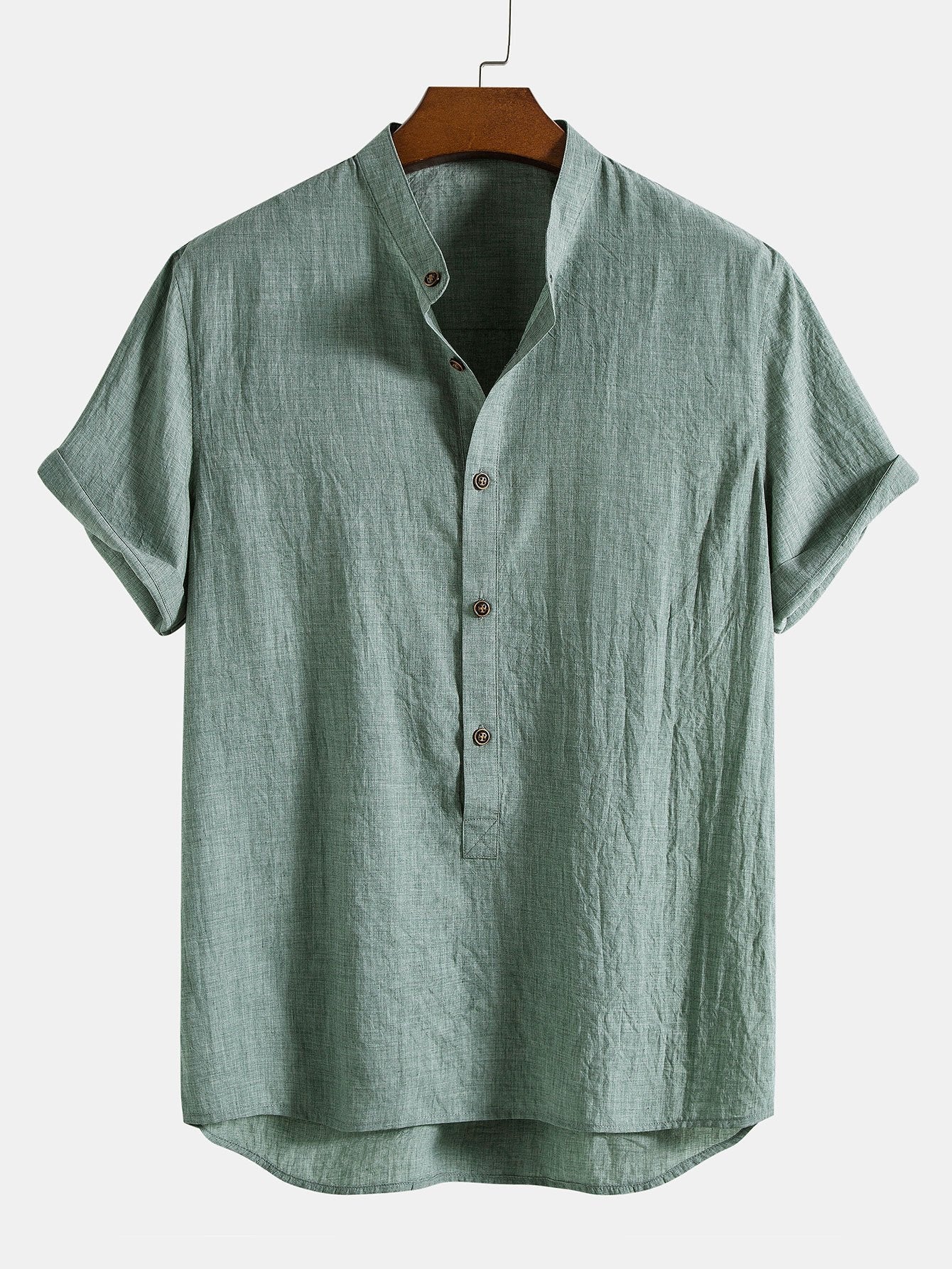 Cotton-Linen Shirt and Pants Set