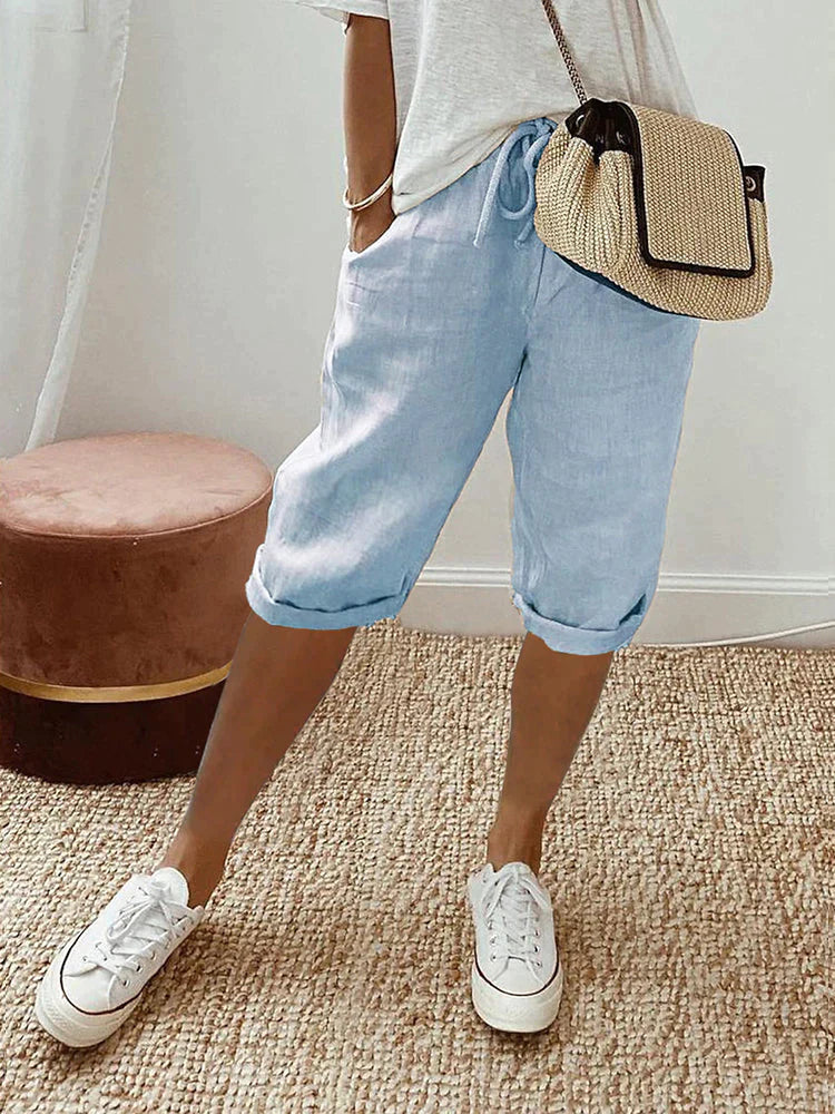 Cotton Linen Shorts