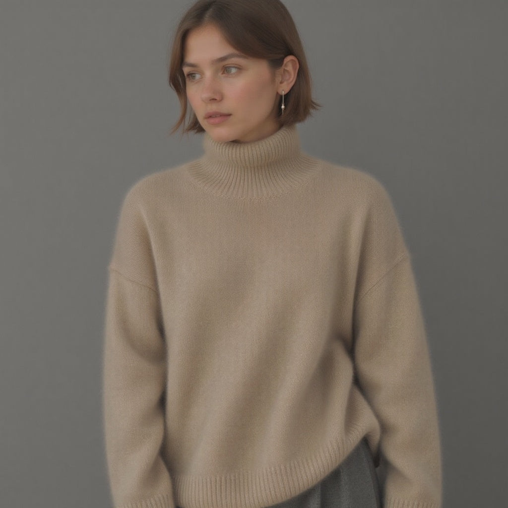 Soft Cashmere Turtleneck Sweater