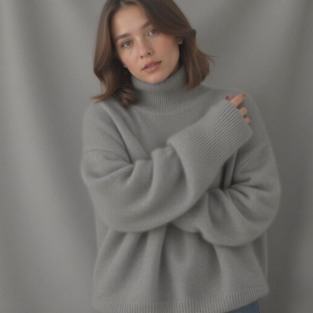 Soft Cashmere Turtleneck Sweater