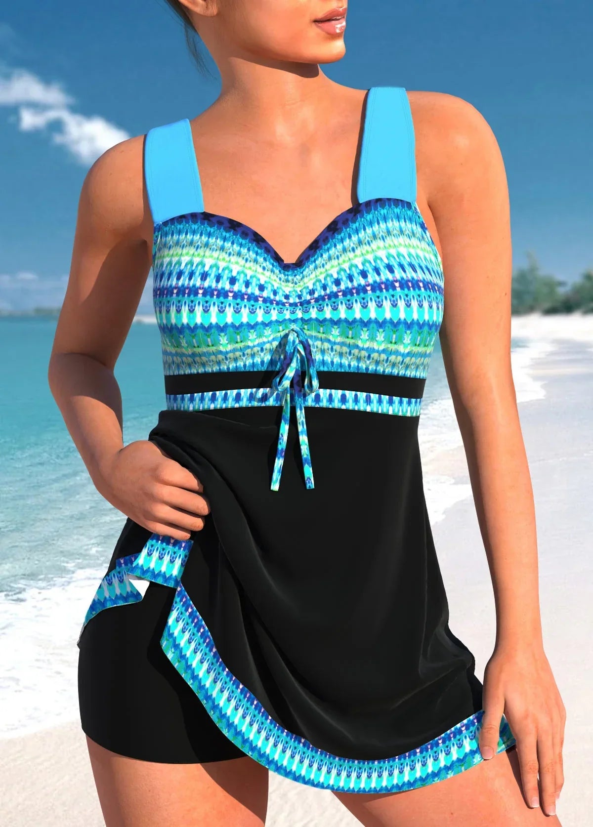 Lightweight Tankini Two-Piece Swimsuit